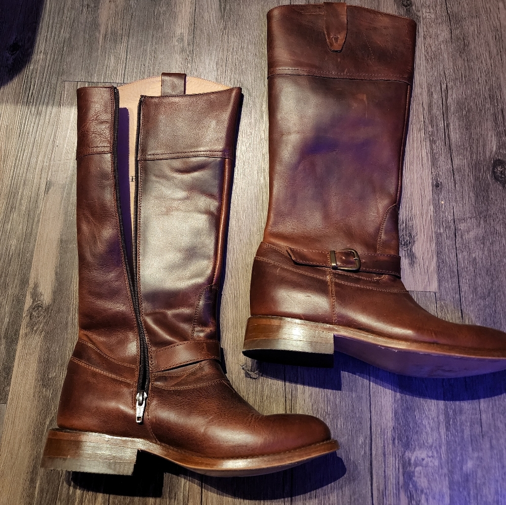 Redhawk Genuine Leather Riding Boots